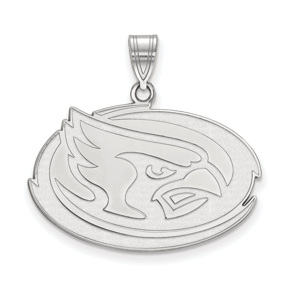 14k White Gold Iowa State Large Pendant, Item P16780 by The Black Bow Jewelry Co.