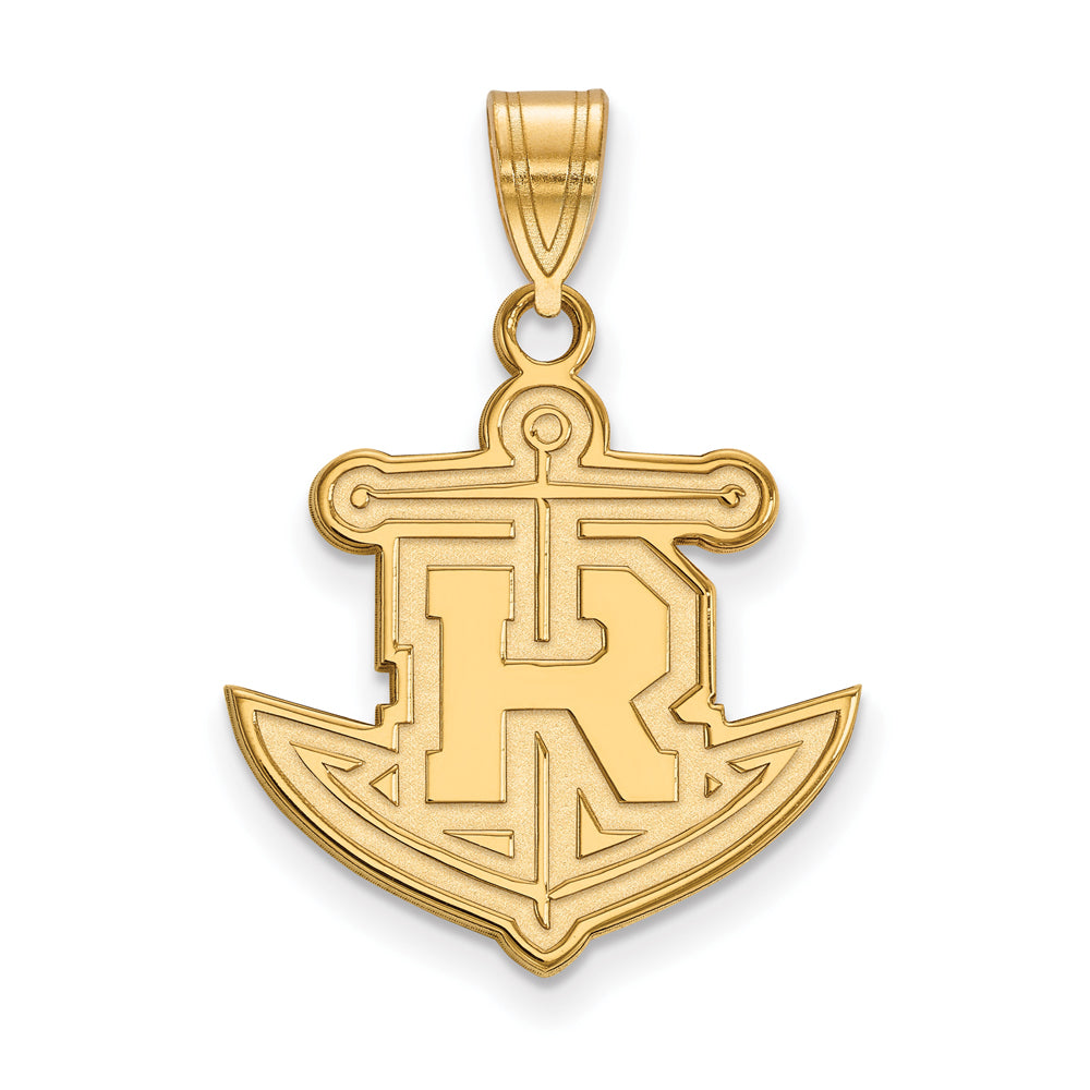 14k Yellow Gold Rollins College Large Pendant, Item P16928 by The Black Bow Jewelry Co.