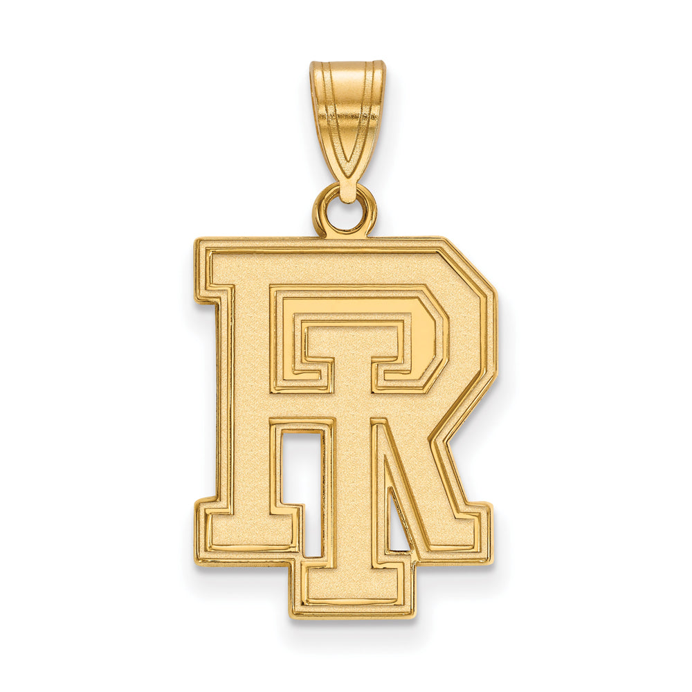 14k Yellow Gold U. of Rhode Island Large Pendant, Item P16949 by The Black Bow Jewelry Co.