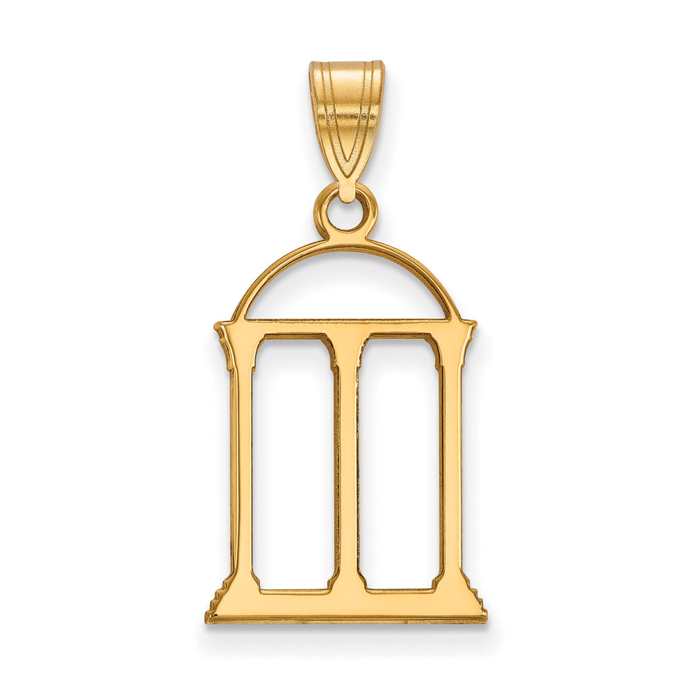 14k Gold Plated Silver U. of Georgia Large Logo Pendant, Item P17772 by The Black Bow Jewelry Co.