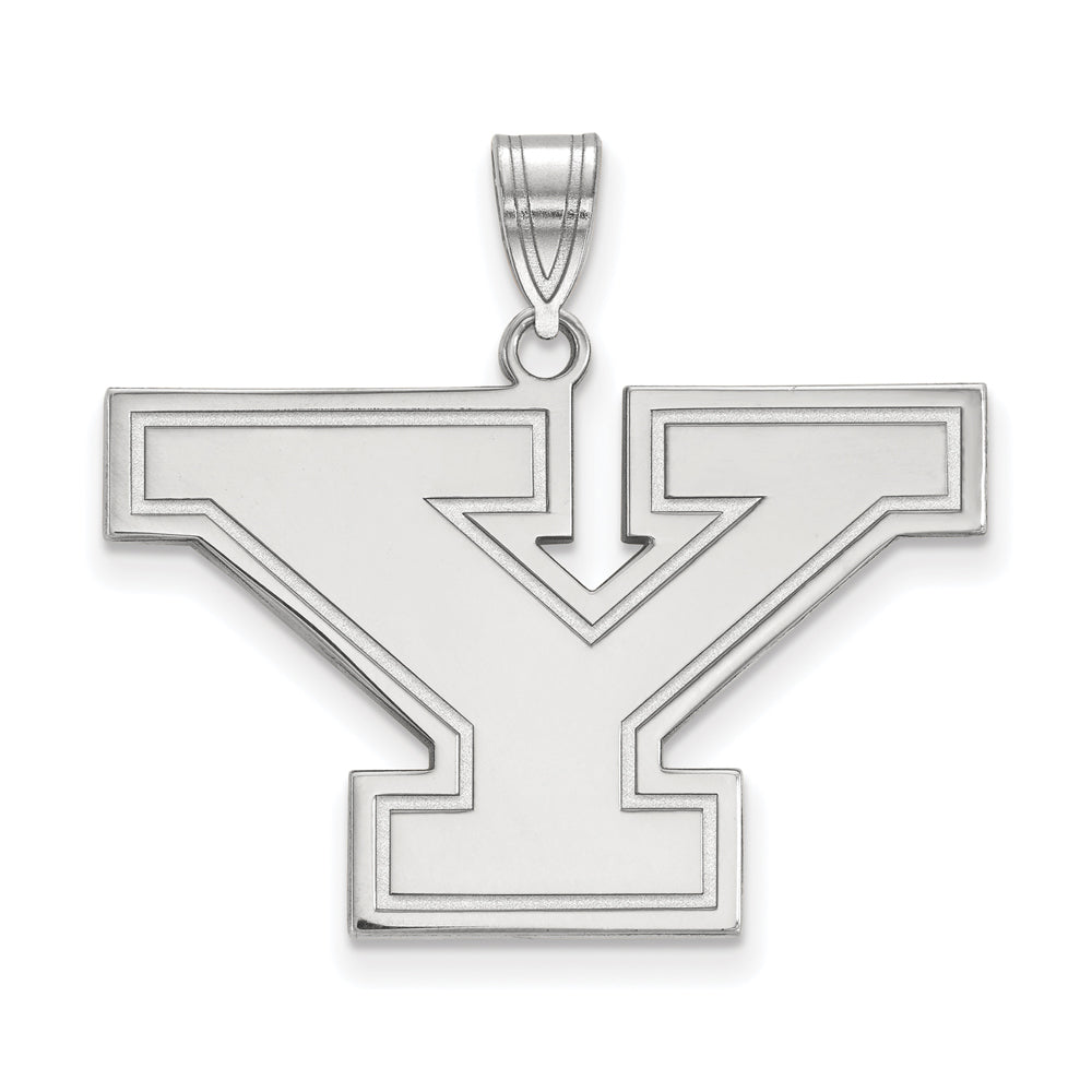 Sterling Silver Youngstown State Large Initial Y Pendant, Item P17892 by The Black Bow Jewelry Co.