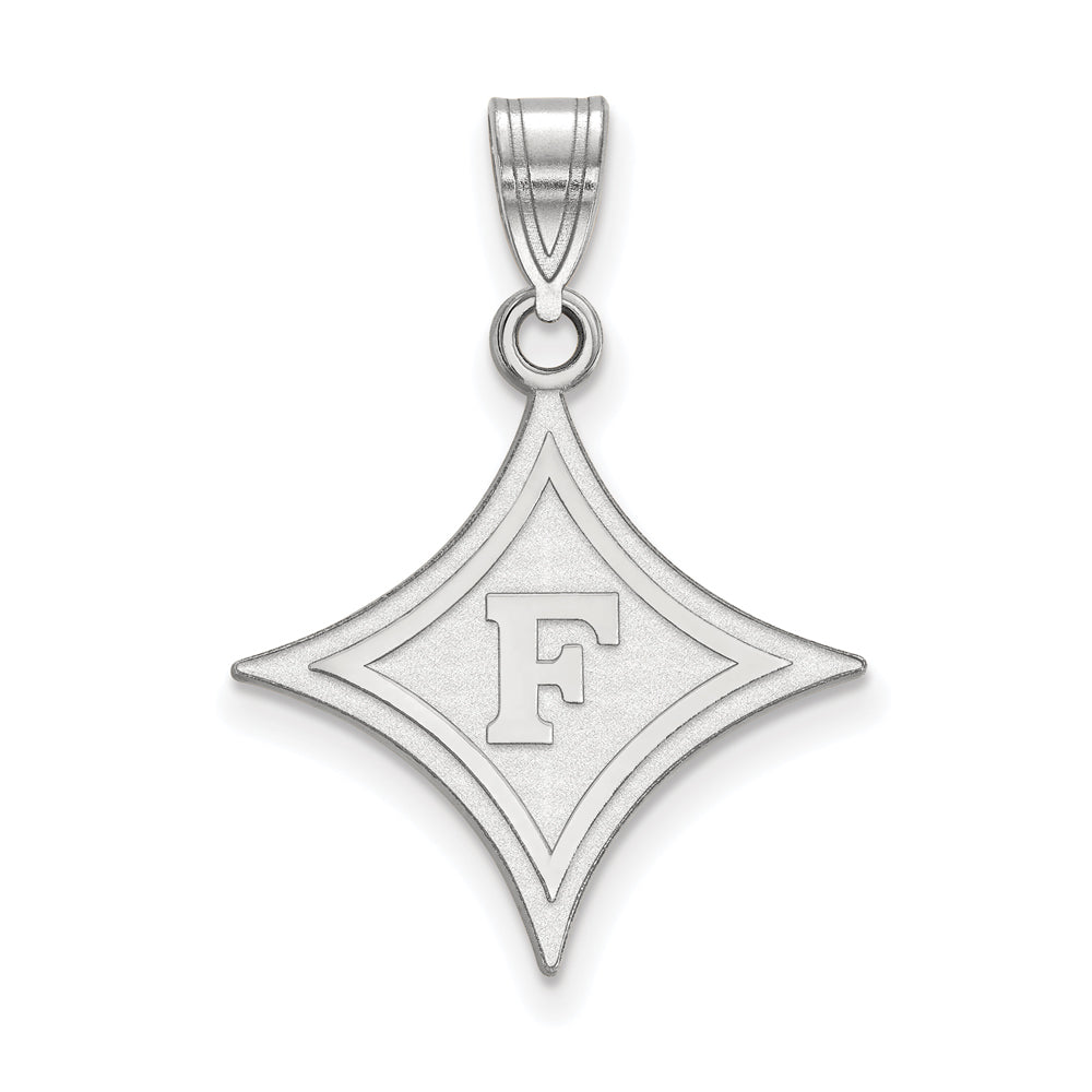 Sterling Silver Furman U Large Pendant, Item P17921 by The Black Bow Jewelry Co.