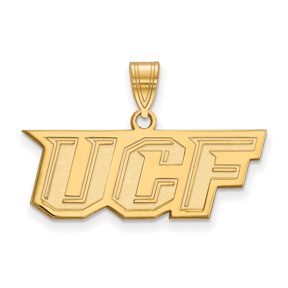 10k White Gold LogoArt University of Central Florida U-C-F Extra Small