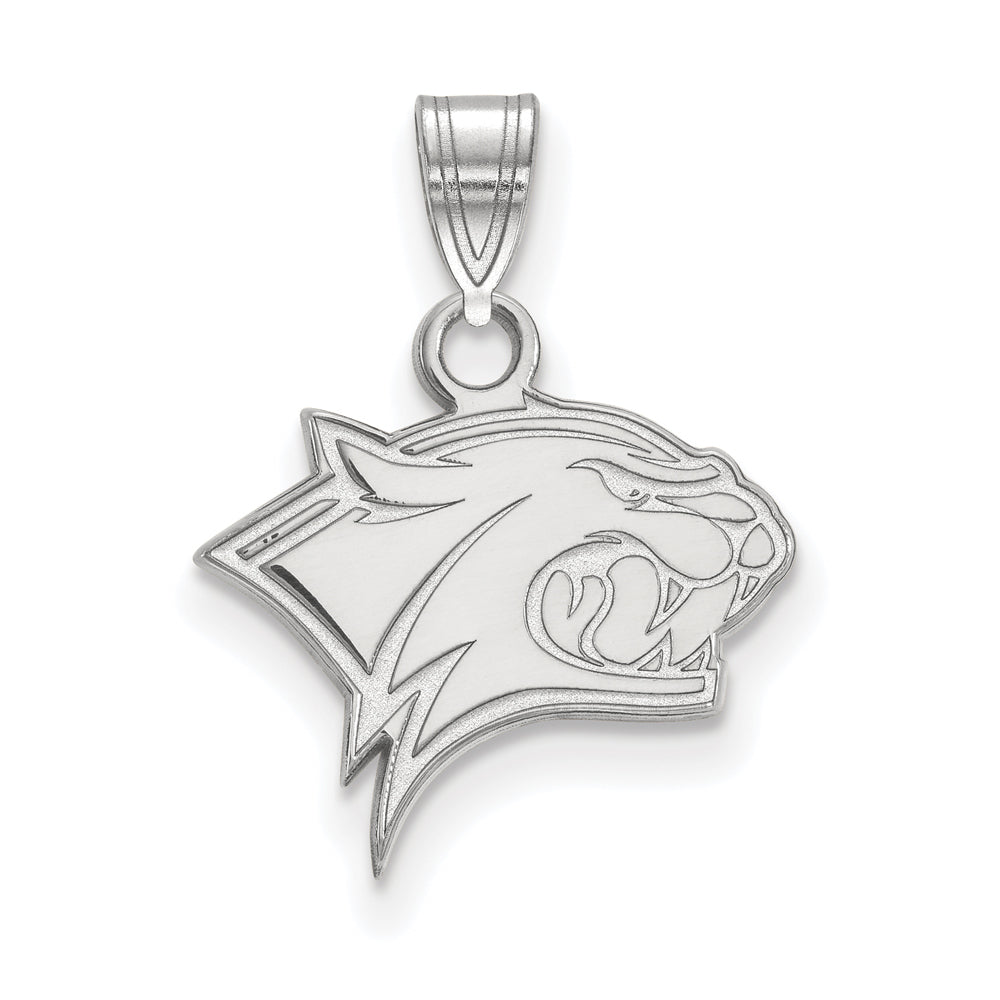 10k White Gold U. of New Hampshire Small Mascot Pendant, Item P19912 by The Black Bow Jewelry Co.