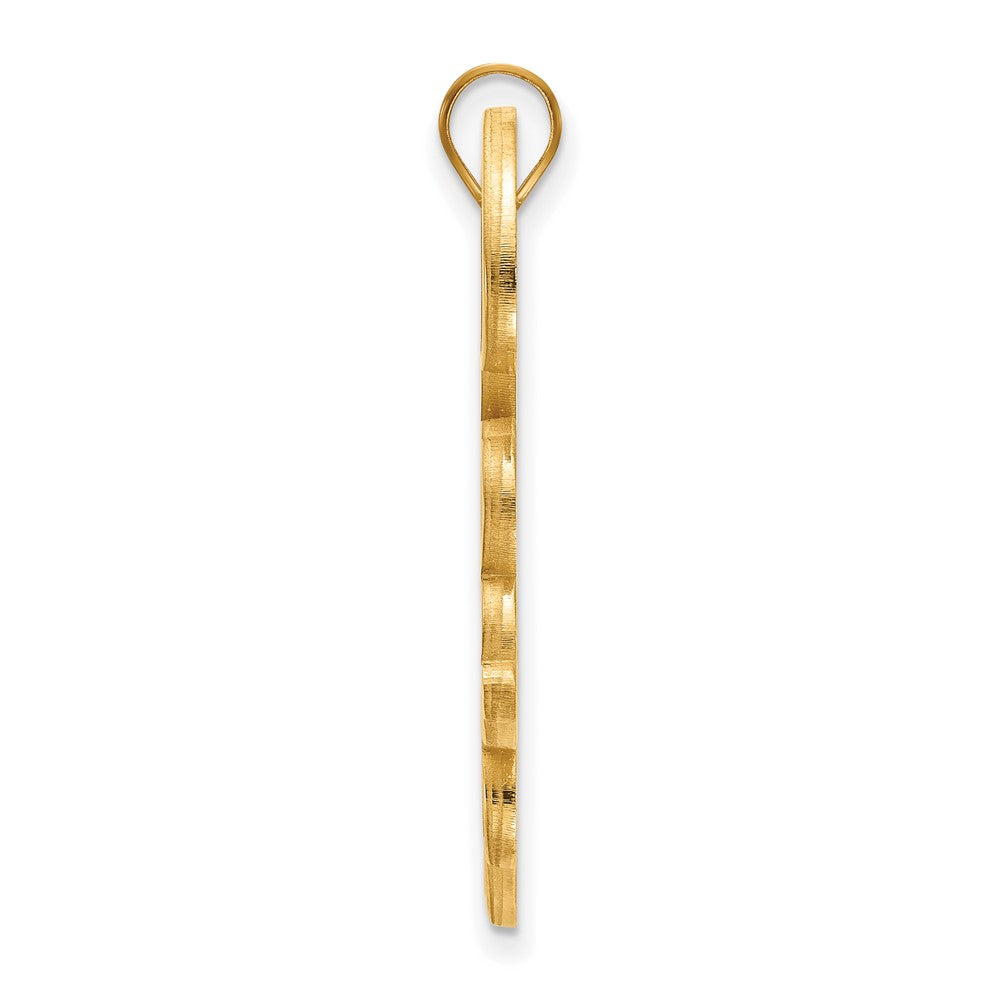 Alternate view of the 10k Yellow Gold Tulane U. Small Pendant by The Black Bow Jewelry Co.