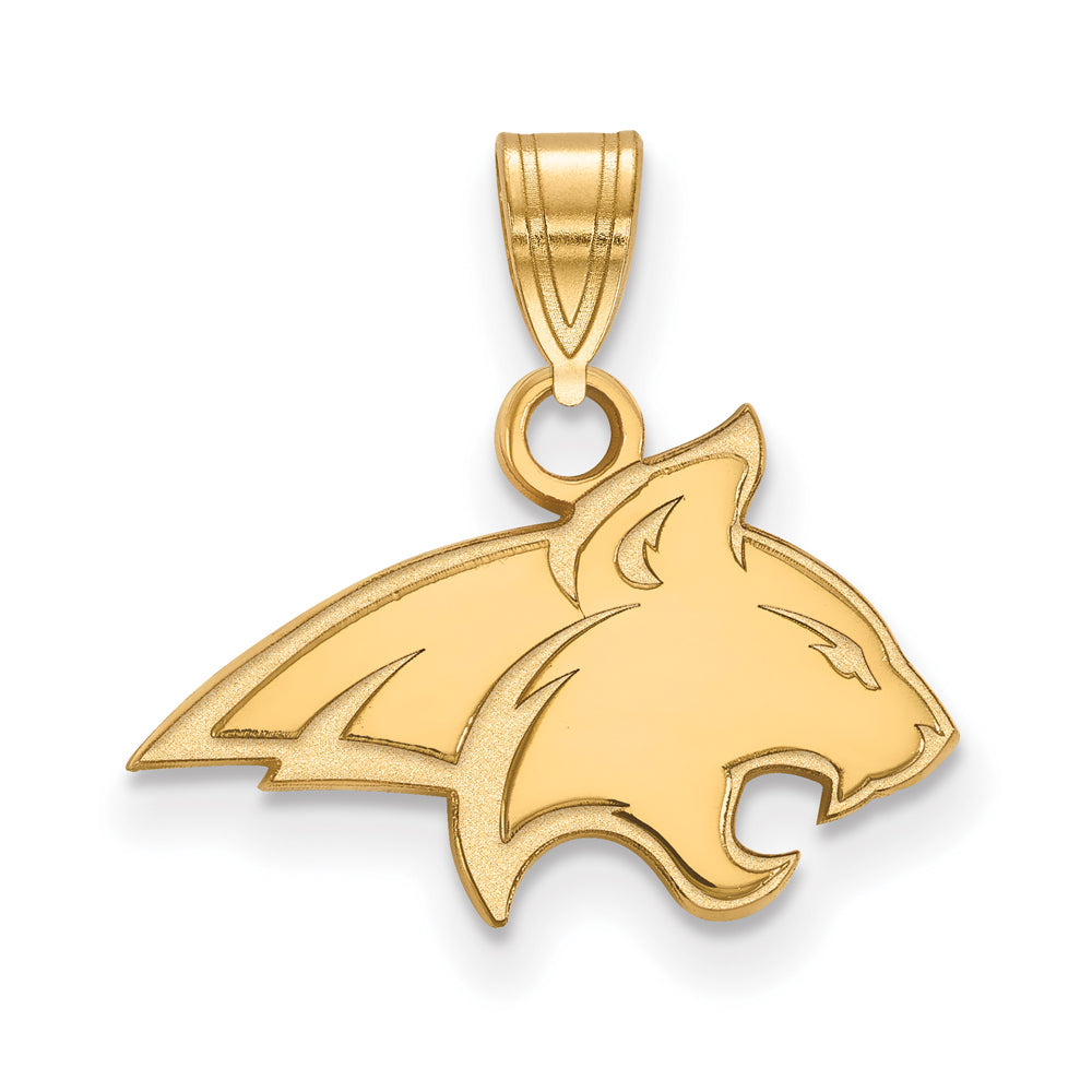 10k Yellow Gold Montana State Small Mascot Pendant, Item P20091 by The Black Bow Jewelry Co.