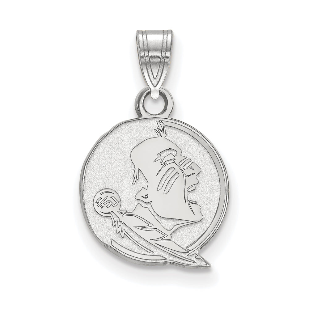 14K White Gold Florida State Small Mascot Pendant, Item P20466 by The Black Bow Jewelry Co.