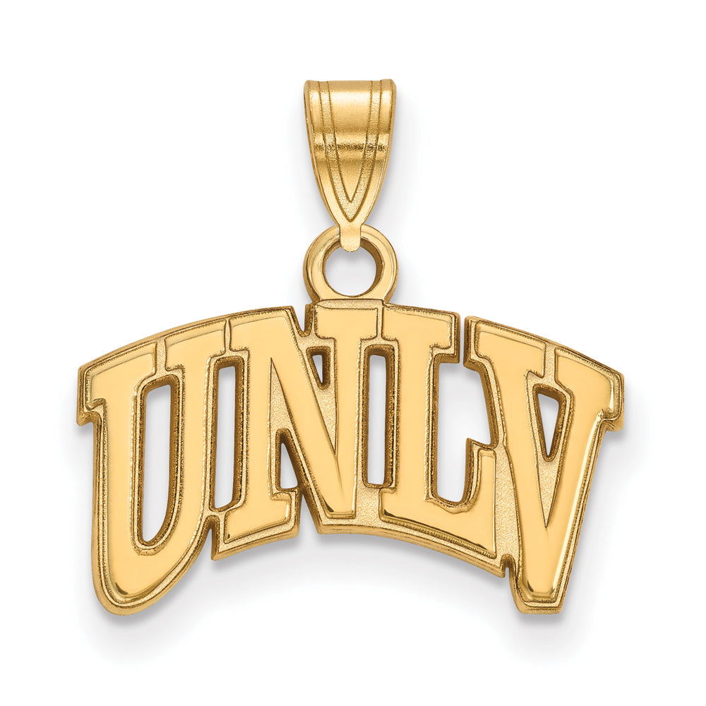 14k Gold Plated Silver U. of Nevada Las Vegas Small Pendant, Item P20771 by The Black Bow Jewelry Co.