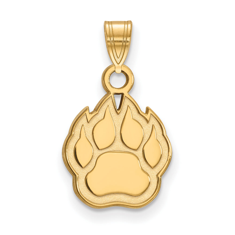 14k Gold Plated Silver Northern Illinois U. Huskies Small Pendant, Item P20885 by The Black Bow Jewelry Co.