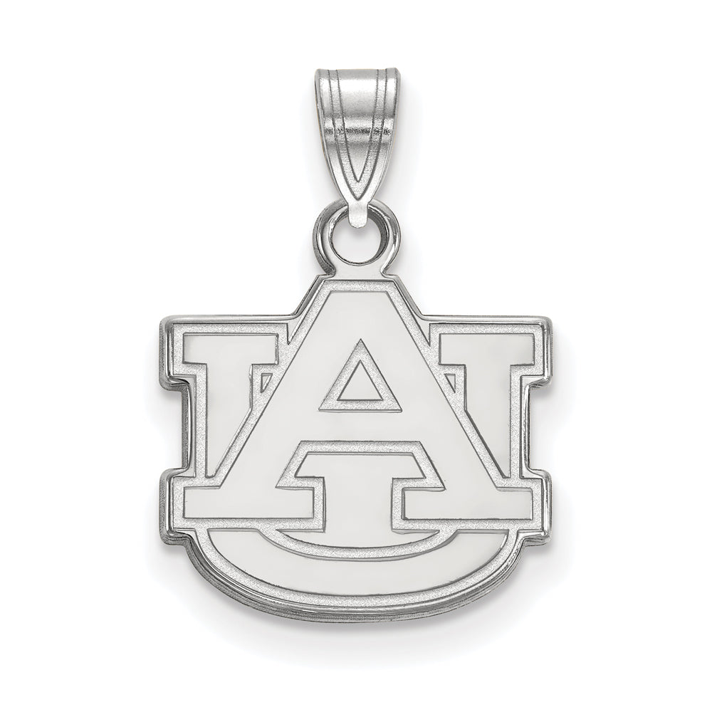 Sterling Silver Auburn U Small &#39;AU&#39; Pendant, Item P21045 by The Black Bow Jewelry Co.