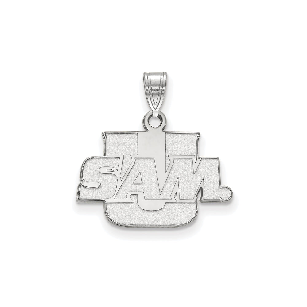 Sterling Silver Samford U. Small Pendant, Item P21108 by The Black Bow Jewelry Co.