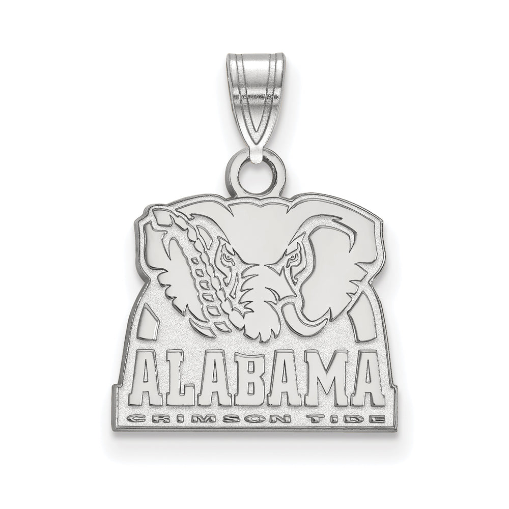 Sterling Silver U. of Alabama Small Logo Pendant, Item P21235 by The Black Bow Jewelry Co.