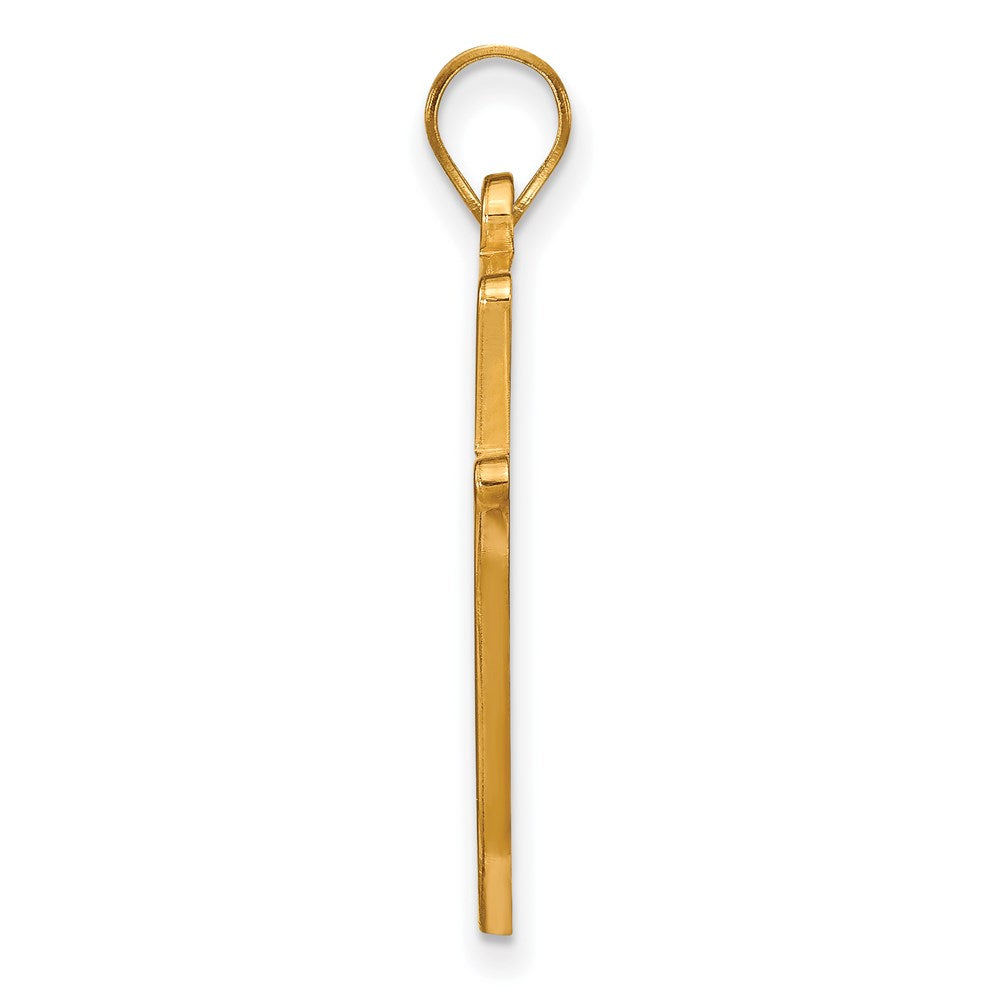Alternate view of the 10k Yellow Gold Southern U. XL Pendant by The Black Bow Jewelry Co.