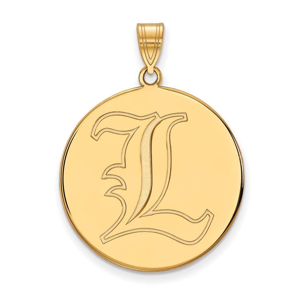 14K Yellow Gold LogoArt University of Louisville Small Pendant