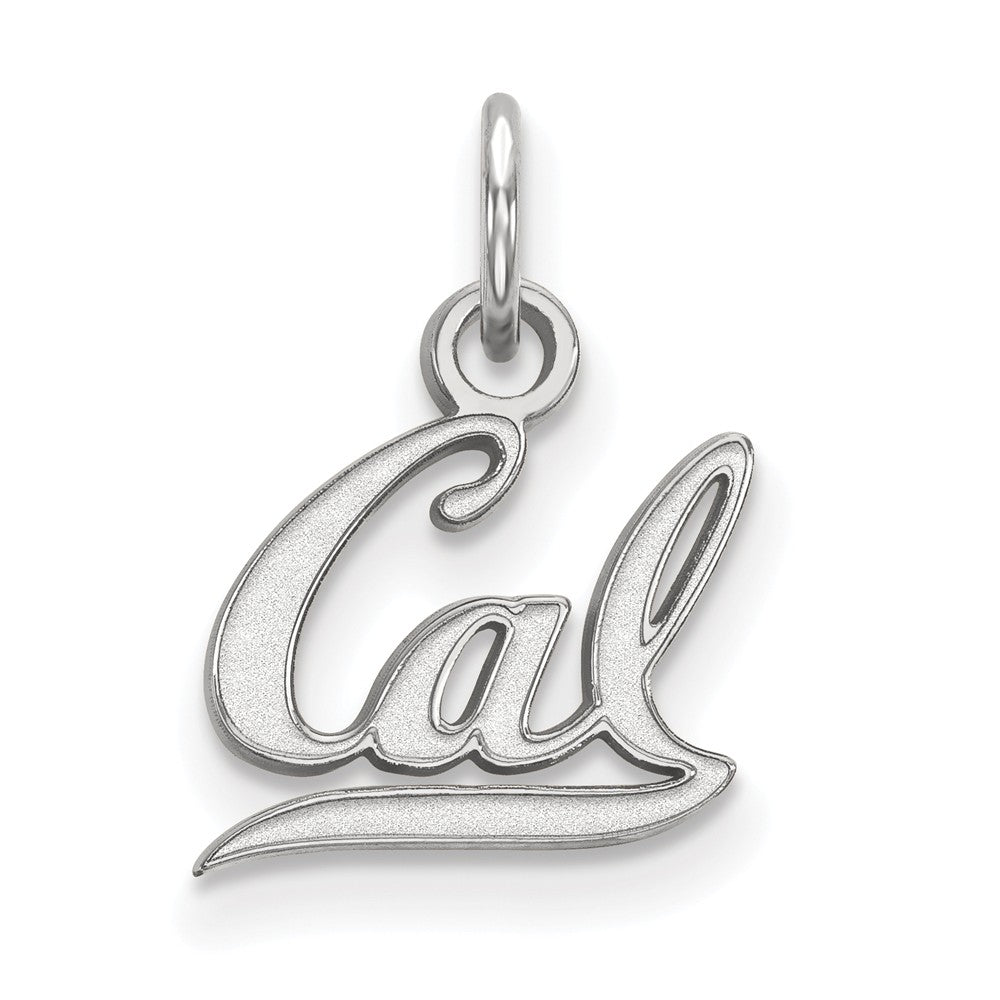 10k White Gold California Berkeley XS (Tiny) Charm or Pendant, Item P22710 by The Black Bow Jewelry Co.