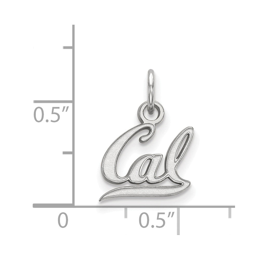 Alternate view of the 10k White Gold California Berkeley XS (Tiny) Charm or Pendant by The Black Bow Jewelry Co.
