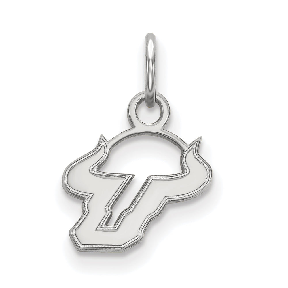 10k White Gold South Florida XS (Tiny) Charm or Pendant, Item P22738 by The Black Bow Jewelry Co.