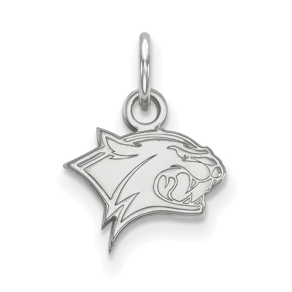 10k White Gold U. of New Hampshire XS (Tiny) Charm or Pendant, Item P22752 by The Black Bow Jewelry Co.