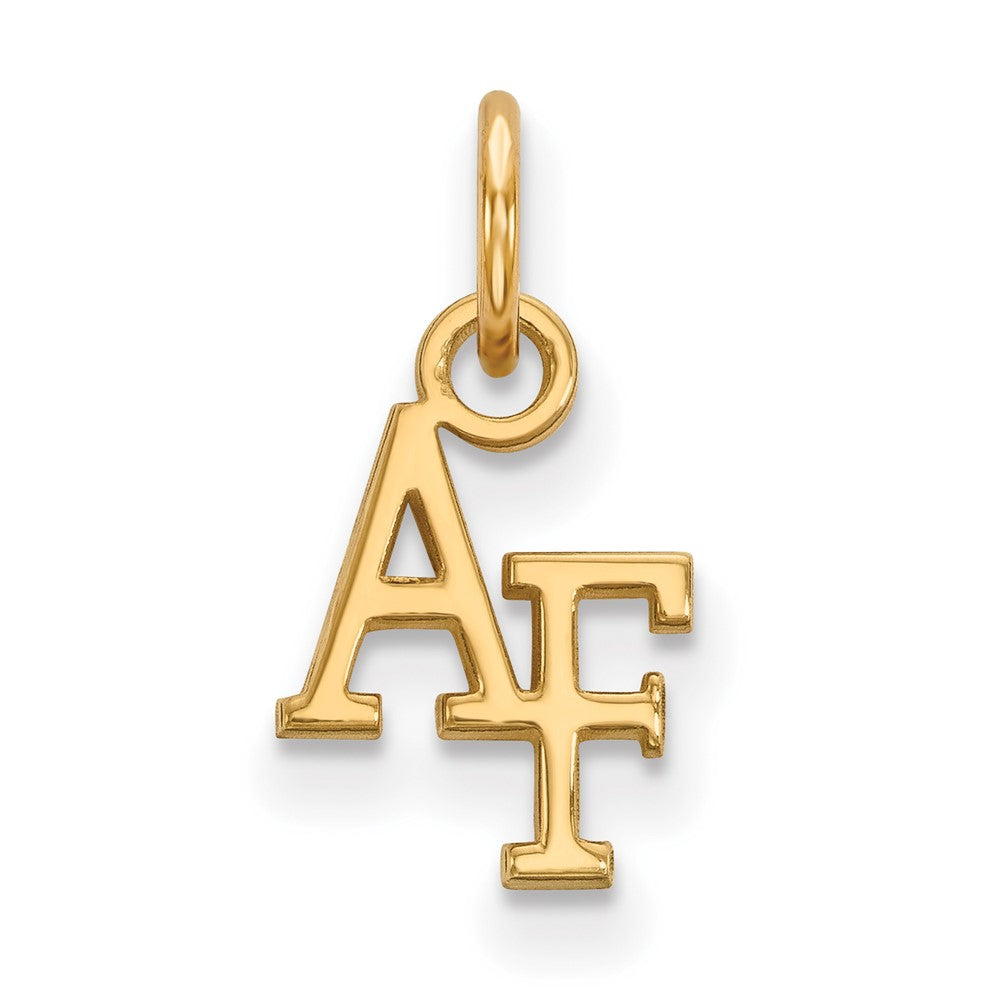 10k Yellow Gold Air force Academy XS (Tiny) Charm or Pendant, Item P22841 by The Black Bow Jewelry Co.