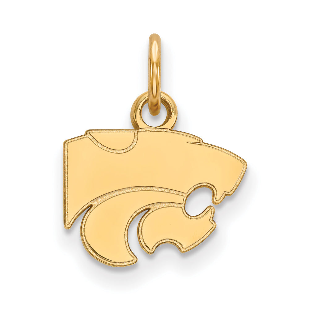 14k Yellow Gold Kansas State XS (Tiny) Mascot Charm or Pendant, Item P22998 by The Black Bow Jewelry Co.