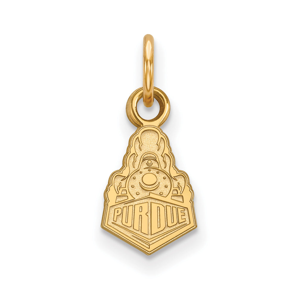 14k Yellow Gold Purdue XS (Tiny) Logo Charm or Pendant, Item P23049 by The Black Bow Jewelry Co.