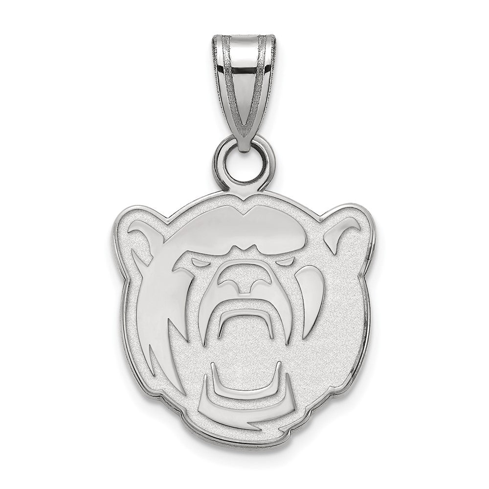 10k White Gold Baylor U Small Bears Pendant, Item P23445 by The Black Bow Jewelry Co.
