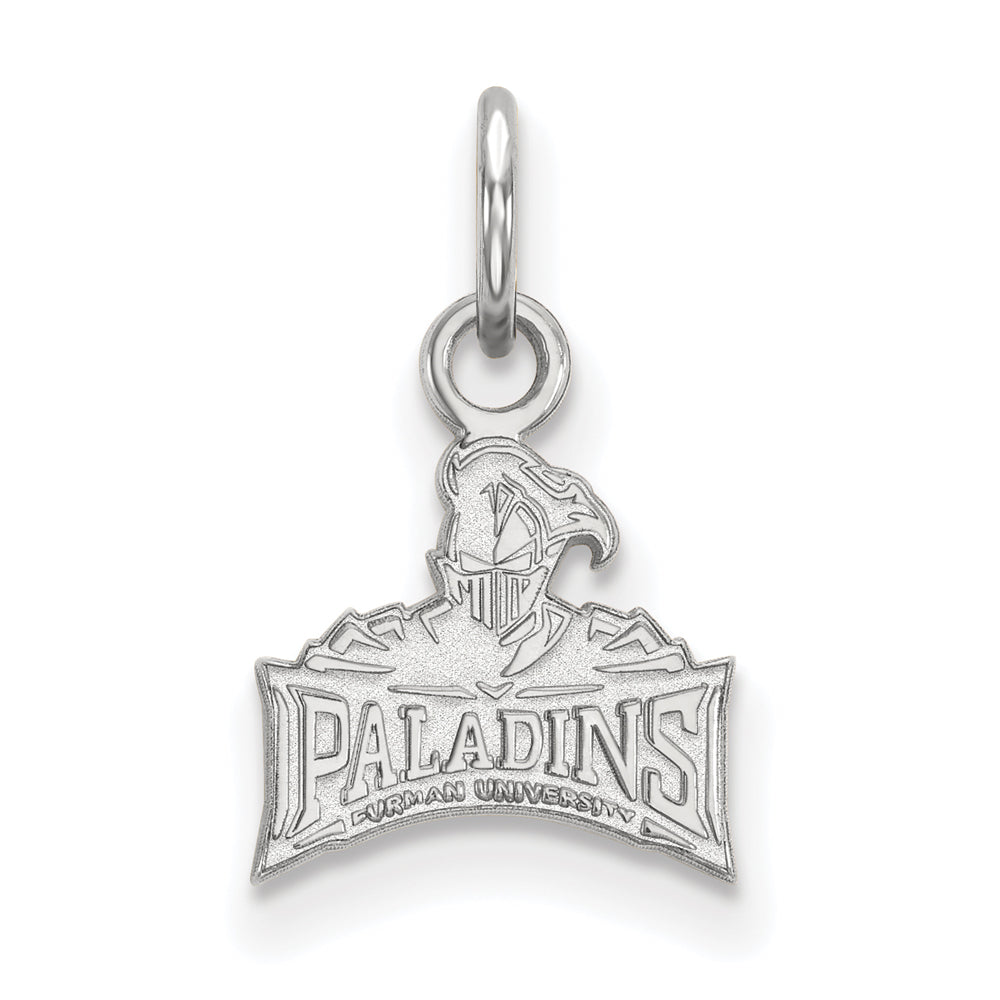 14k White Gold Furman U XS (Tiny) Charm or Pendant, Item P24071 by The Black Bow Jewelry Co.