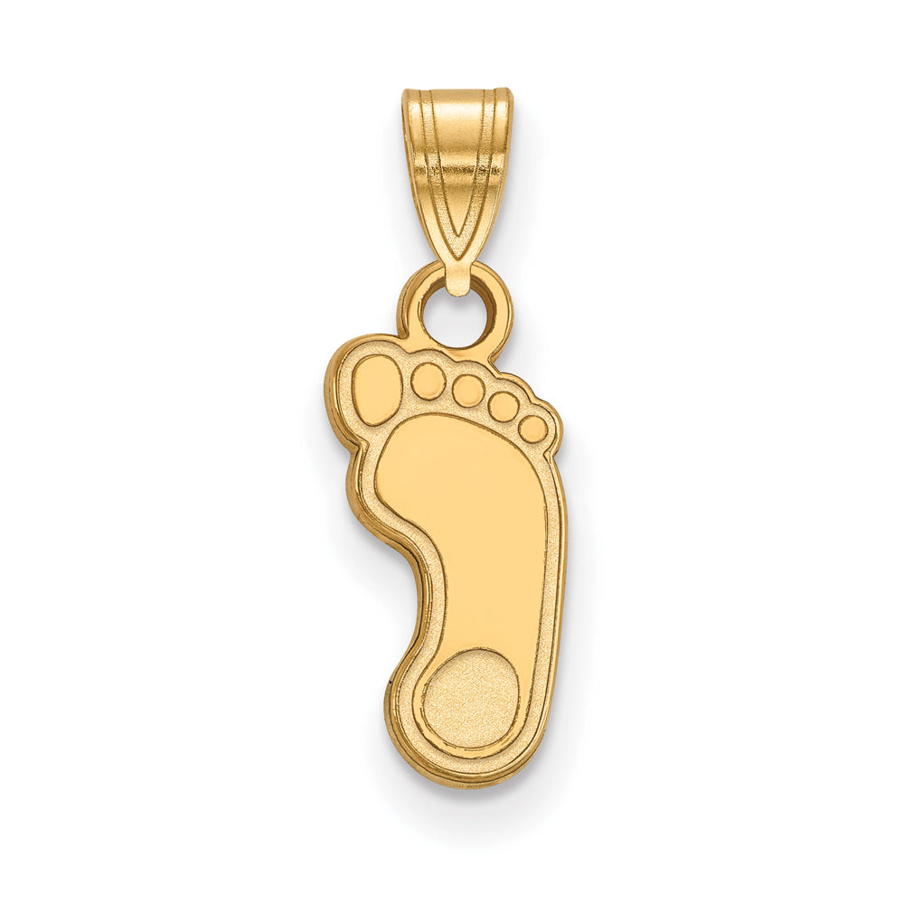 14k Yellow Gold North Carolina Small Tar Heels Pendant, Item P24422 by The Black Bow Jewelry Co.