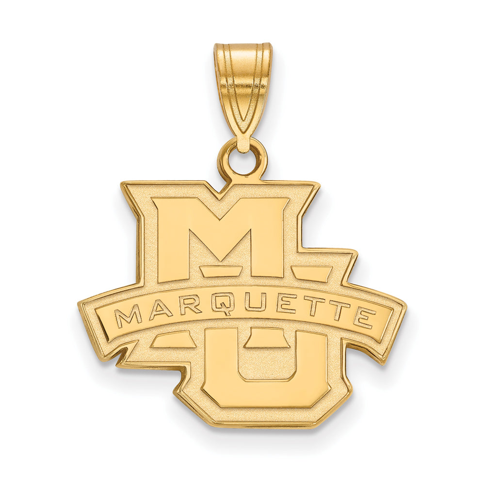 LogoArt 14K Gold Plated Silver U of Louisville Medium Pendant Necklace