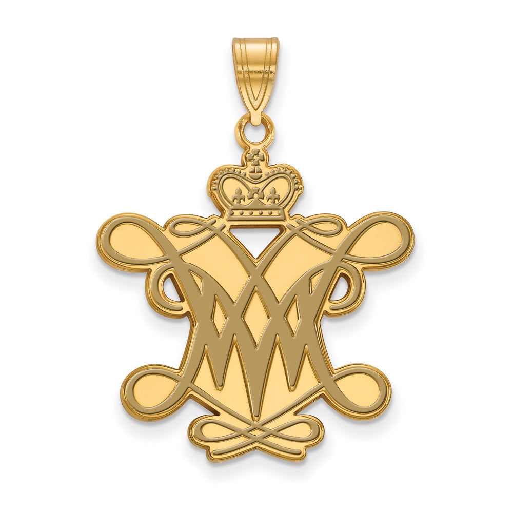 Gold Plated On Stainless Steel Cubic Zirconia King with Crown Pendant