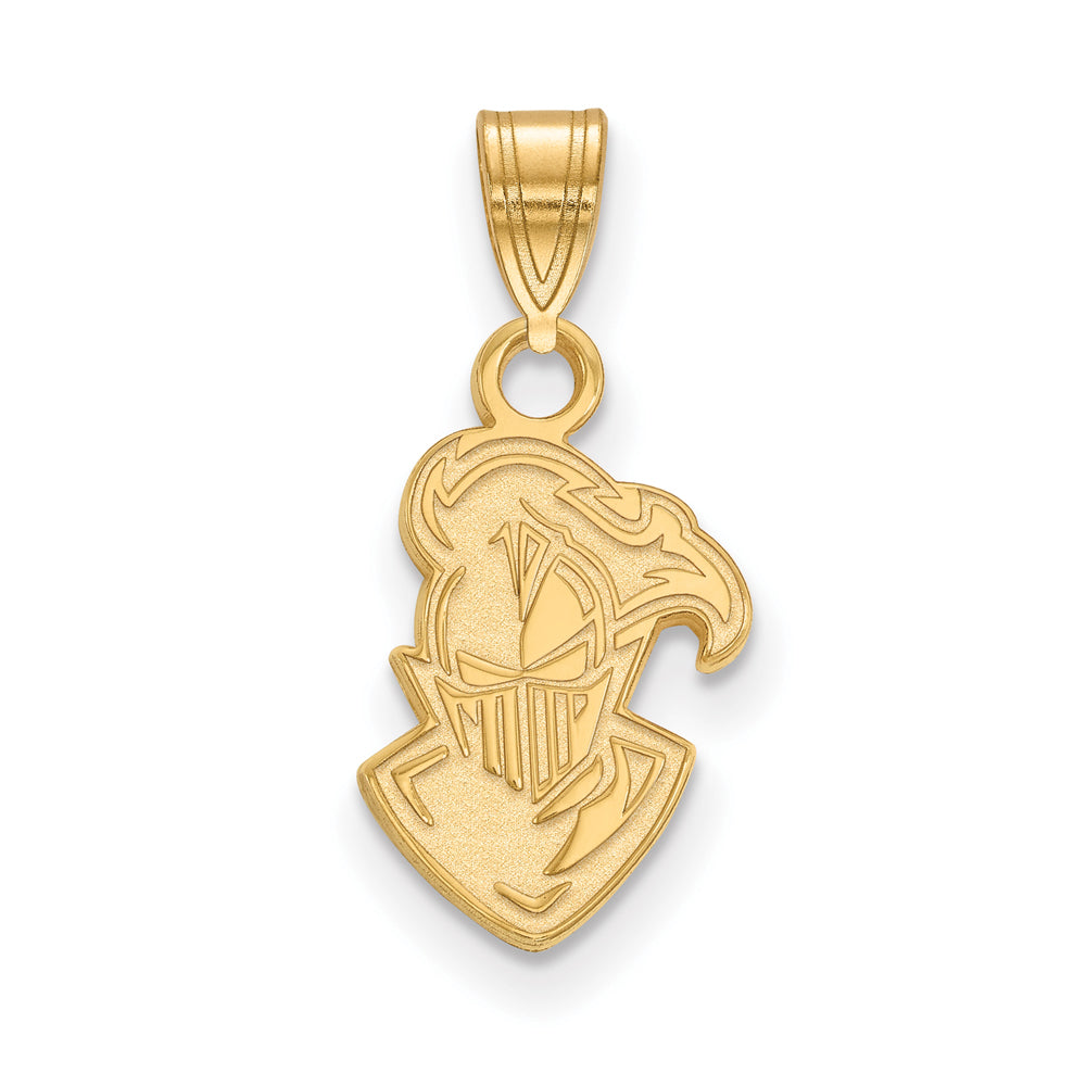 14k Gold Plated Silver Furman U Small Pendant, Item P25067 by The Black Bow Jewelry Co.