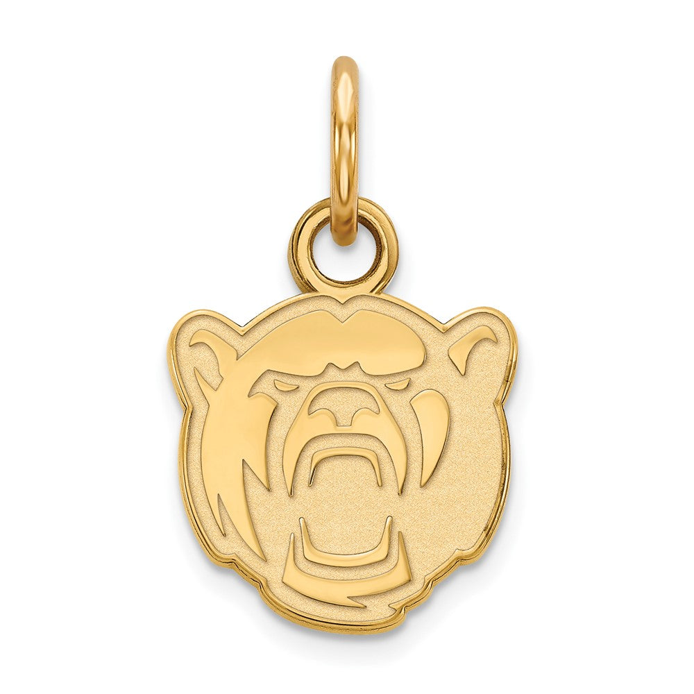 14k Gold Plated Silver Baylor U XS (Tiny) Bears Charm or Pendant, Item P25083 by The Black Bow Jewelry Co.