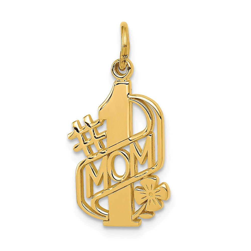 14K YG #1 2024 MOM Charm Pendant