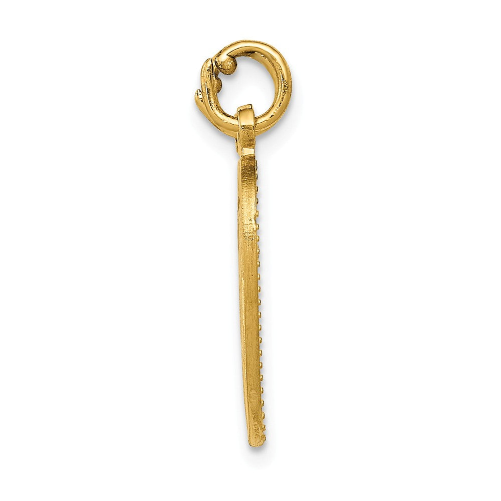 Alternate view of the 14k Yellow Gold Best Sister Set of 2 Charm or Pendants, 17mm by The Black Bow Jewelry Co.
