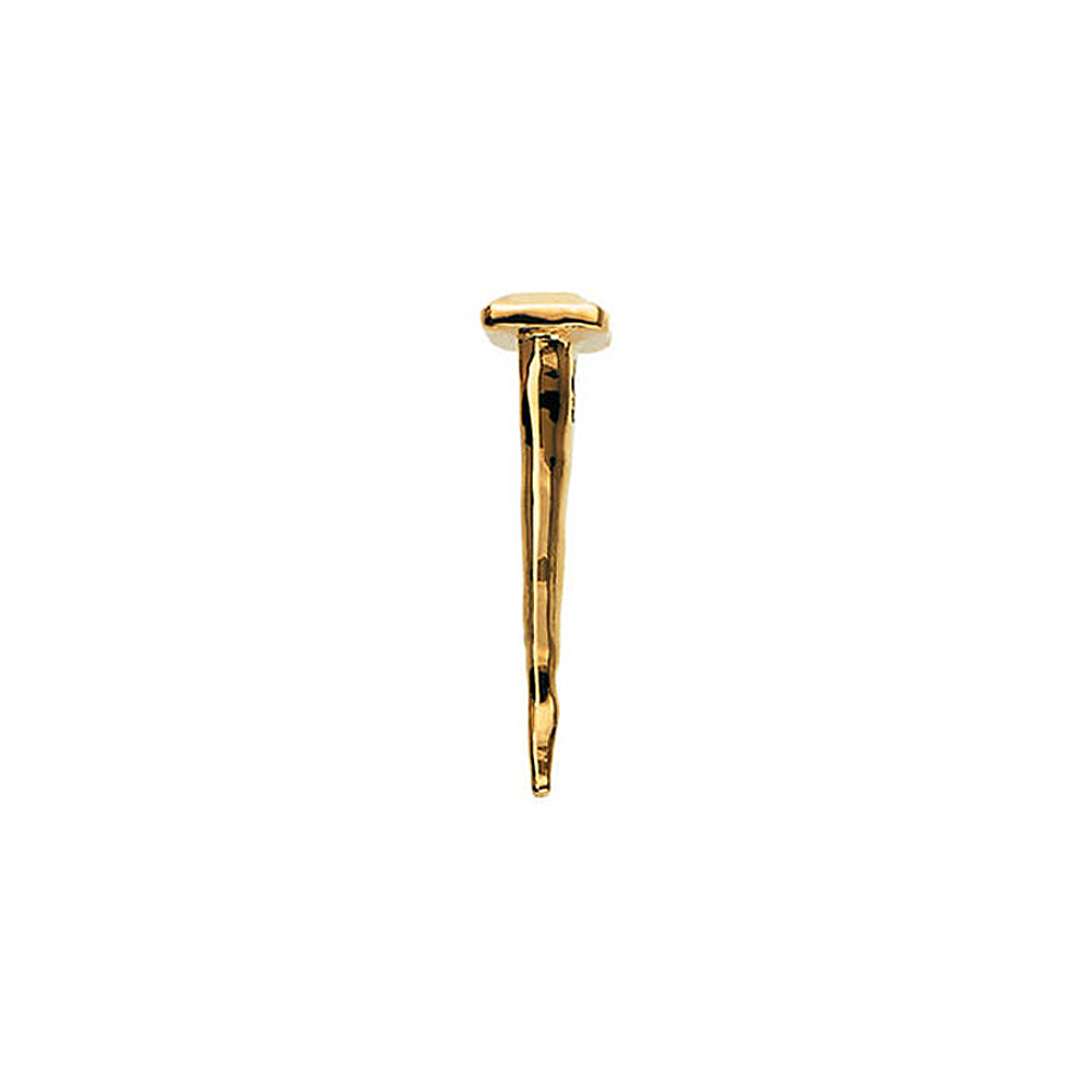 14k Yellow Gold 3D Religious Nail Slide Pendant, Item P26802 by The Black Bow Jewelry Co.
