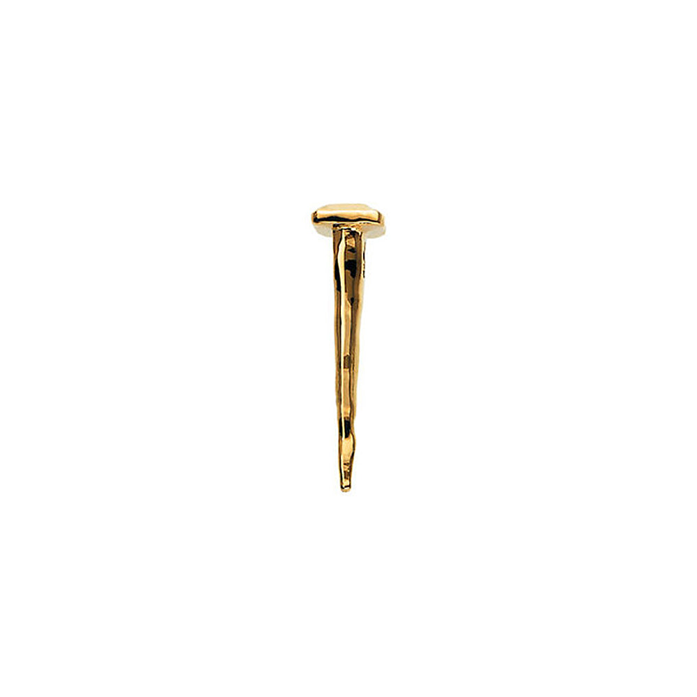14k Yellow Gold 3D Religious Nail Slide Pendant, 10 x 39mm, Item P26802-39 by The Black Bow Jewelry Co.
