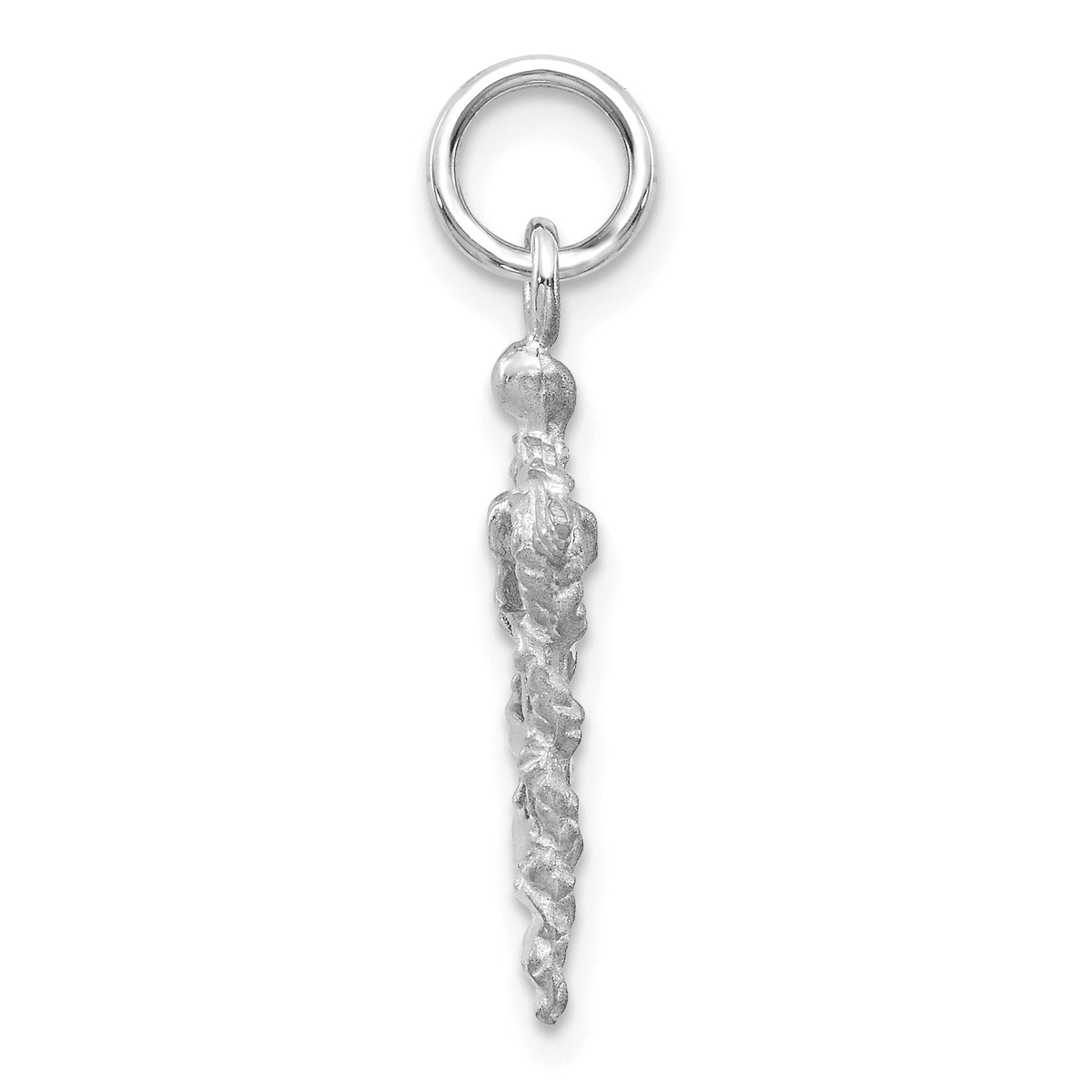 Alternate view of the 14k Yellow or White Gold 3D Caduceus Charm or Pendant, 11 x 26mm by The Black Bow Jewelry Co.