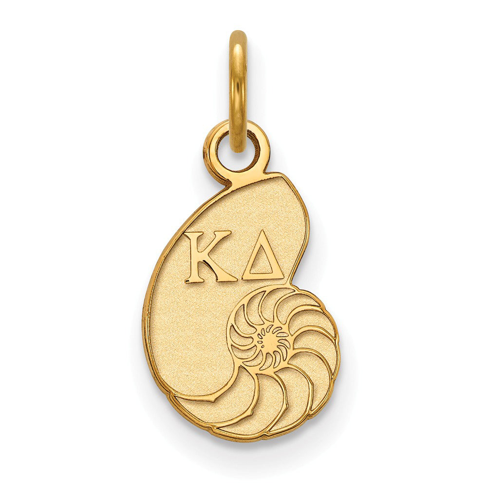 14K Gold Plated Silver Kappa Delta XS (Tiny) Charm or Pendant, Item P27209 by The Black Bow Jewelry Co.