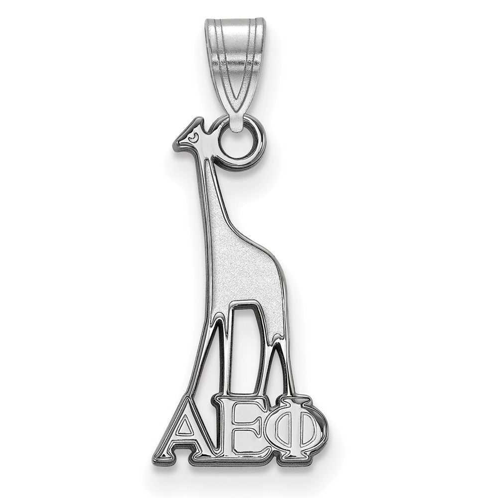 Sterling Silver Alpha Epsilon Phi Small Pendant, Item P27251 by The Black Bow Jewelry Co.