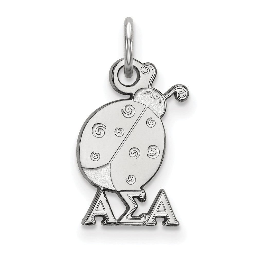 Sterling Silver Alpha Sigma Alpha XS (Tiny) Charm or Pendant, Item P27290 by The Black Bow Jewelry Co.