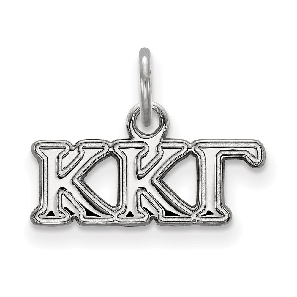 Sterling Silver Kappa Kappa Gamma XS (Tiny) Greek Letters Charm, Item P27394 by The Black Bow Jewelry Co.