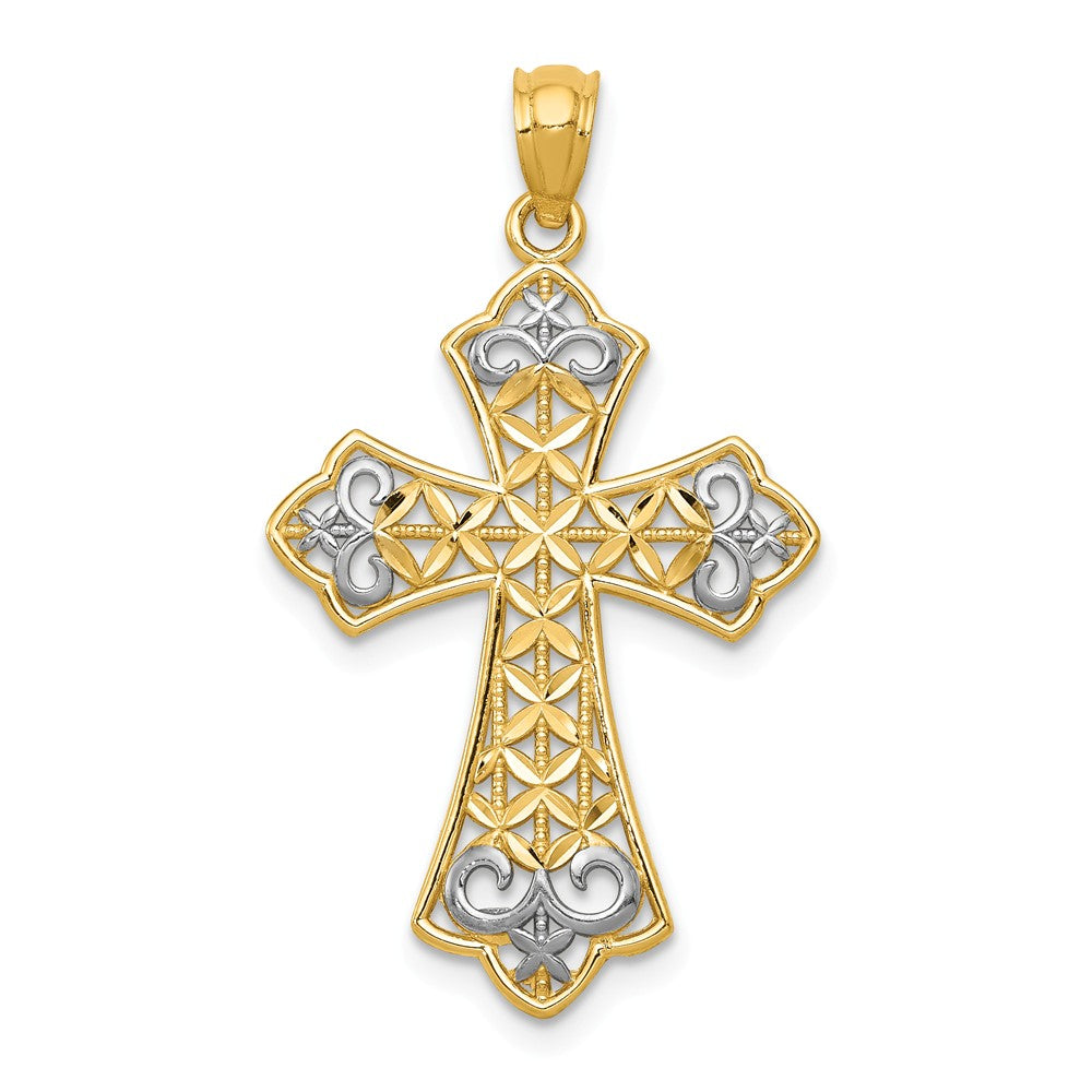 Gold filigree 2025 cross necklace