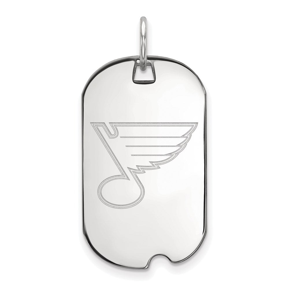 St Louis Blues Team Logo Sliver Necklace, Hockey Pendant, NHL