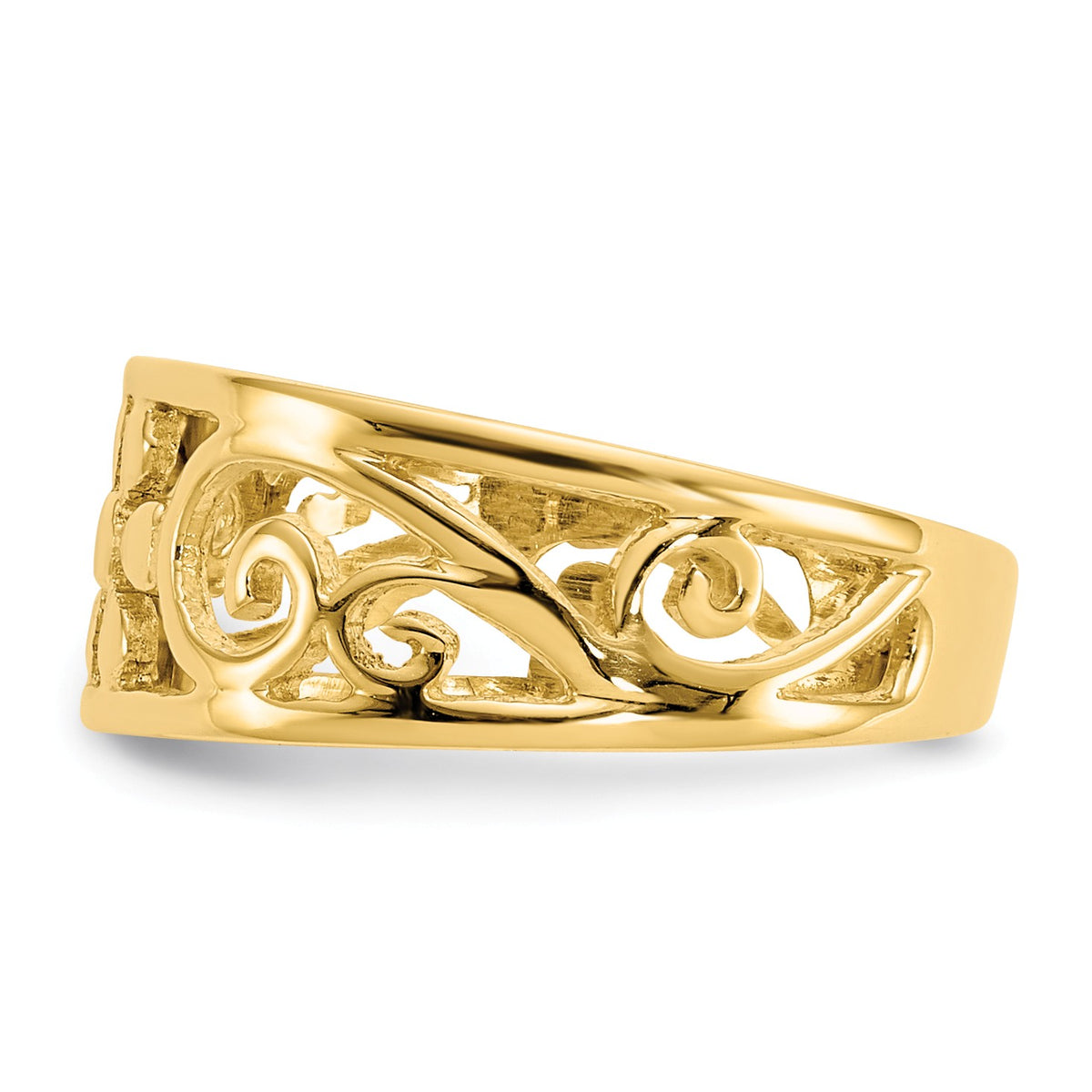 Alternate view of the Daisy Flower Toe Ring in 14 Karat Gold by The Black Bow Jewelry Co.