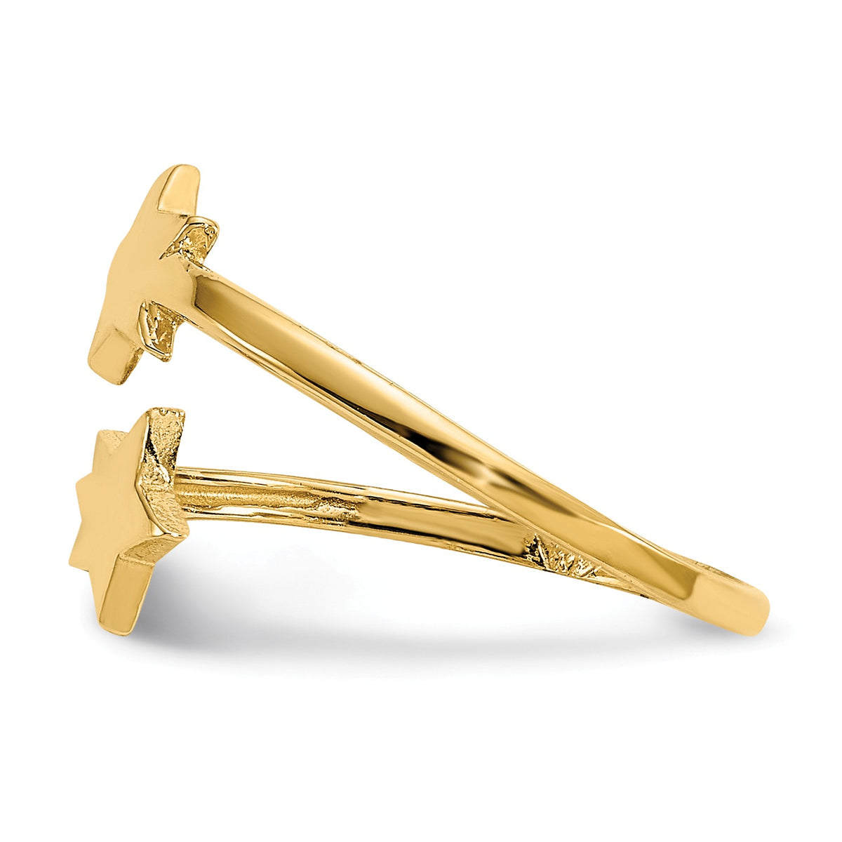 Alternate view of the Star Toe Ring in 14 Karat Gold by The Black Bow Jewelry Co.