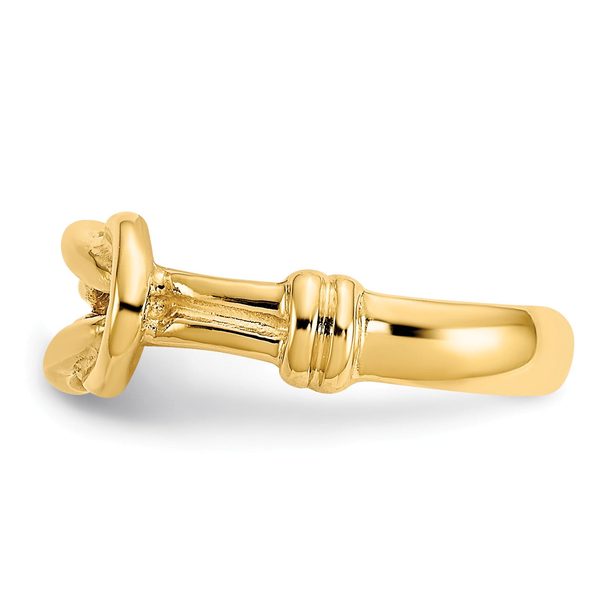 Alternate view of the Love Knot Toe Ring in 14 Karat Gold by The Black Bow Jewelry Co.