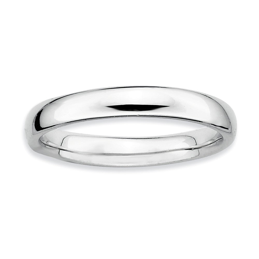 3.25mm Sterling Silver Stackable Polished Band, Item R8947 by The Black Bow Jewelry Co.