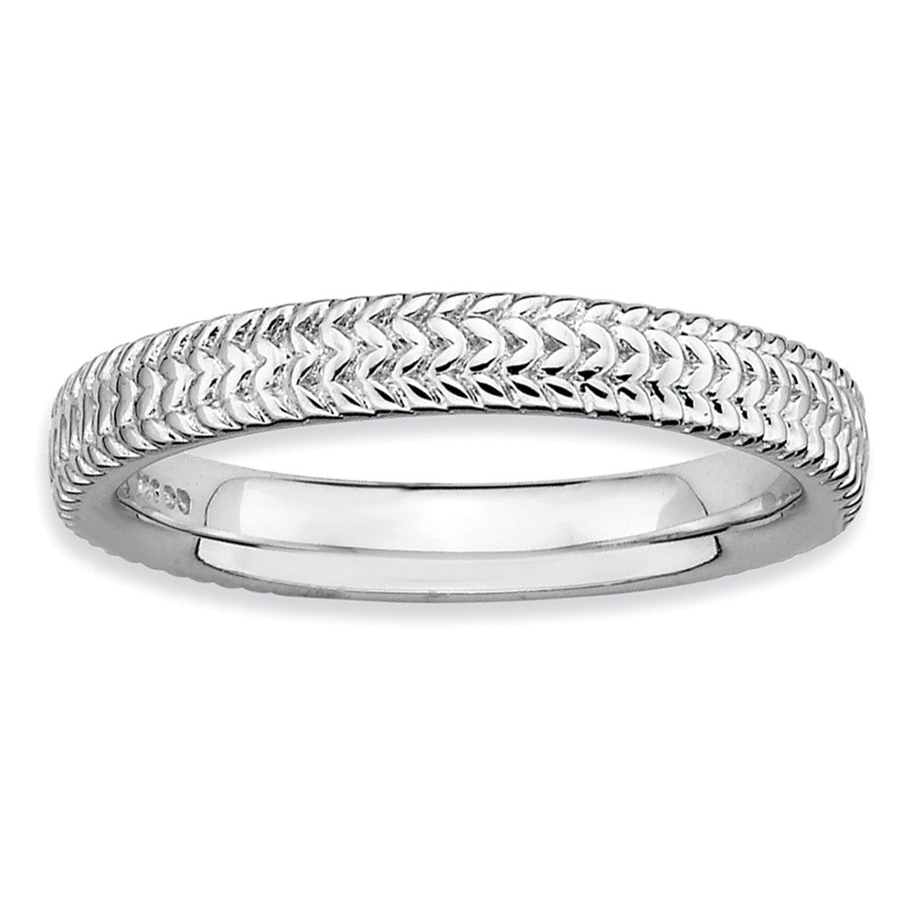 3.25mm Sterling Silver Stackable Band, Item R8959 by The Black Bow Jewelry Co.