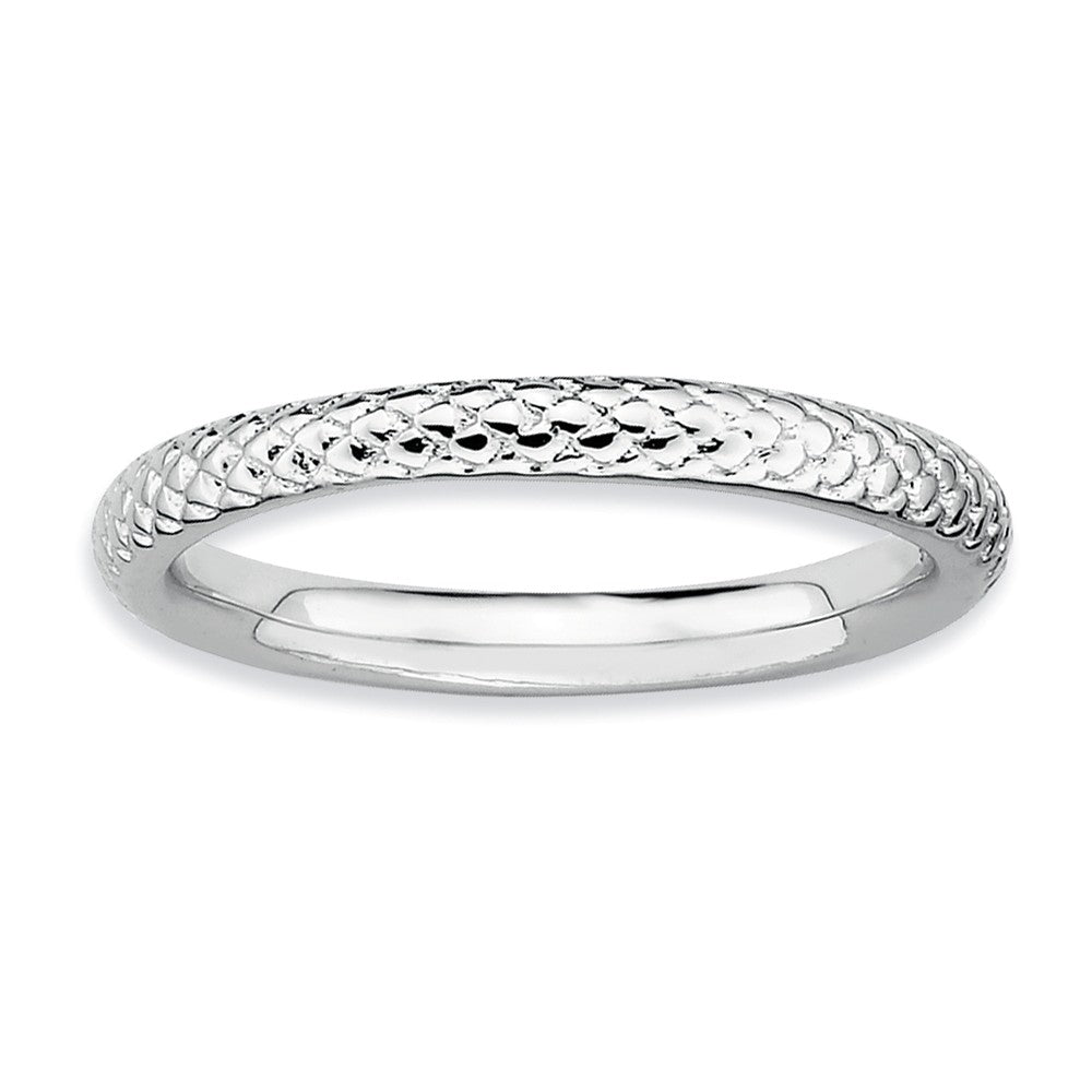 2.25mm Stackable Sterling Silver Cable Band, Item R9531 by The Black Bow Jewelry Co.