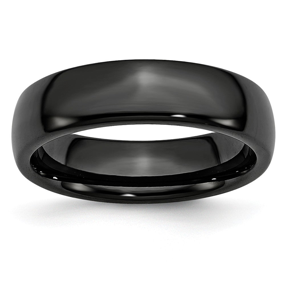 Titanium 6mm Domed Polished Band - Made in The USA store